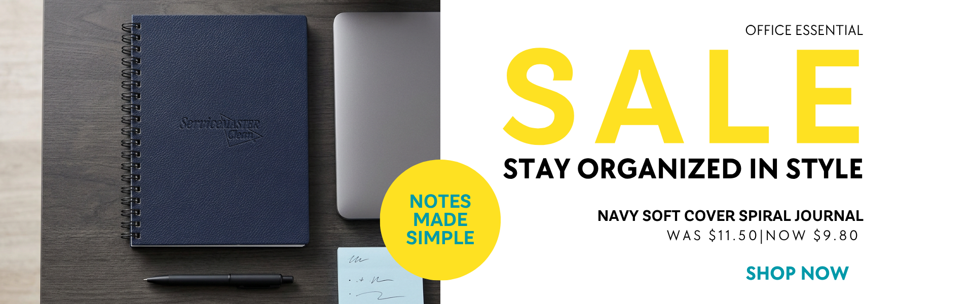 Navy Soft Cover Spiral Journal - Sale $9.80