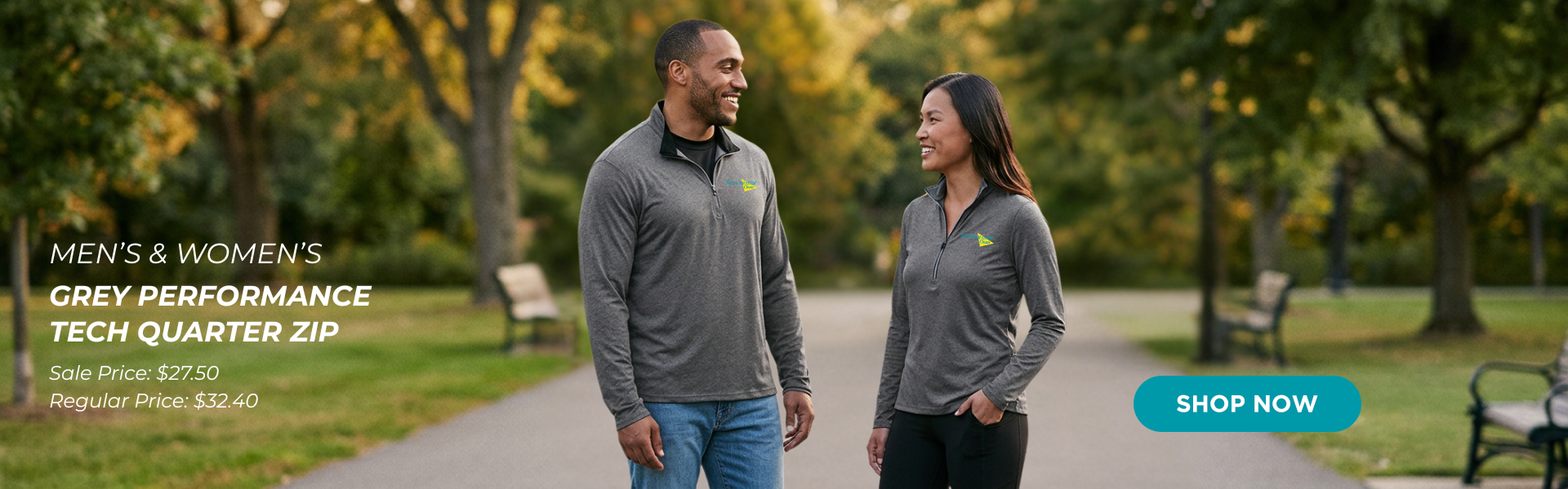 Men's & Women's Performance Quarter Zip - Sale $27.50