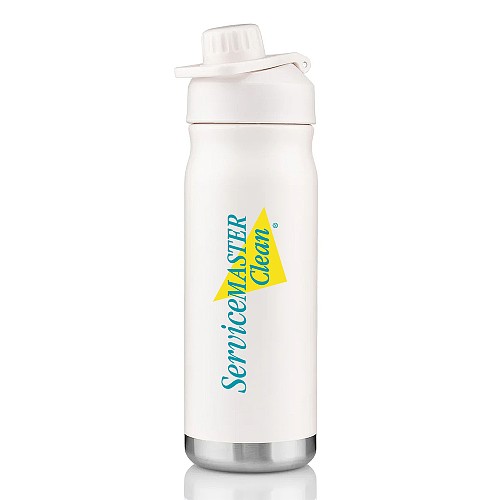 White 20 oz. Double-Wall Stainless Bottle